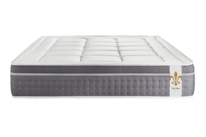 Ensemble Matelas Sommier 200x200 cm - 2 Sommiers Blanc - Trente