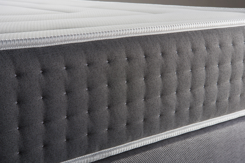 Ensemble Matelas Sommier 180x200 cm - 2 Sommiers Gris - Vingt-Six