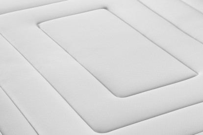 Ensemble Matelas Sommier 90x200 cm - Sommier Blanc (déjà monté) - Vingt-Six
