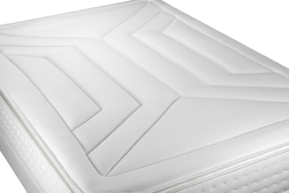 Ensemble Matelas Sommier 140x200 cm - Sommier Gris (en kit) - Vingt-Quatre PLUS