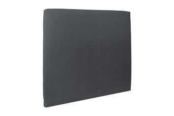 Tête de lit 135 cm Tapissée - Tissu Velours Gris Anthracite