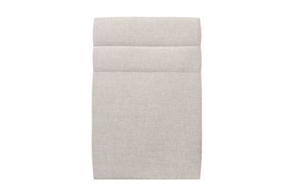 Tête de lit 90 cm Lignes - Tissu Toile Natté Beige Clair