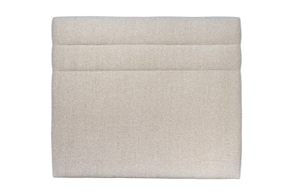 Tête de lit 160 cm Lignes - Tissu Bouclette Beige Clair