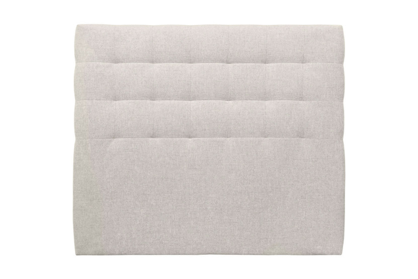 Tête de lit 160 cm Capitonnée - Tissu Toile Natté Beige Clair