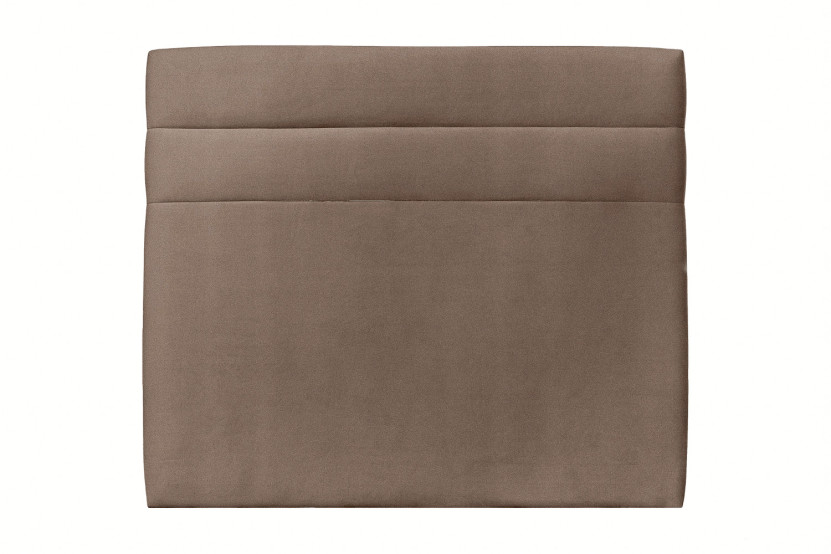 Tête de lit 180 cm Lignes - Tissu Velours Taupe