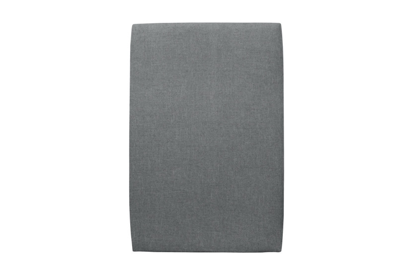 Tête de lit 90 cm Tapissée - Tissu Toile Natté Gris Anthracite