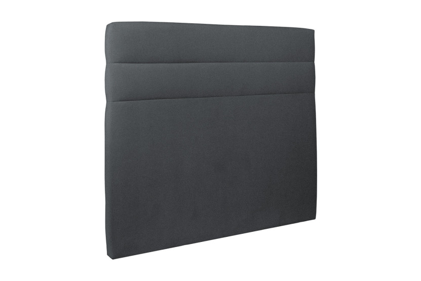 Tête de lit 180 cm Lignes - Tissu Velours Gris Anthracite