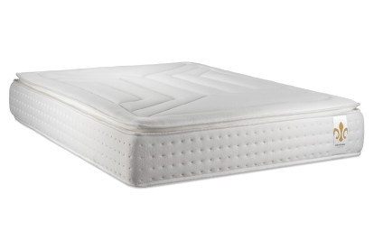 Pack lit complet 140x200 cm - Matelas + Sommier Gris (en kit) + 2 oreillers + Couette - Vingt-Quatre PLUS