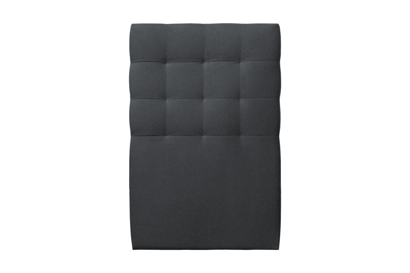 Tête de lit 90 cm Capitonnée - Tissu Velours Gris Anthracite