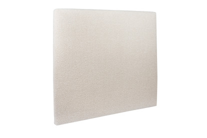 Tête de lit 150 cm Tapissée - Tissu Bouclette Beige Clair