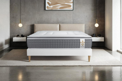 Matelas 200x200 cm Ressorts ensachés et Mémoire de forme - Vingt-Six PLUS