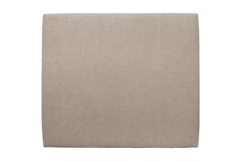 Tête de lit 150 cm Tapissée - Tissu Toile Natté Beige Brun