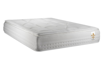 Pack lit complet 200x200 cm - Matelas + Sommier Gris (en kit) + 2 oreillers + Couette - Vingt-Huit PLUS
