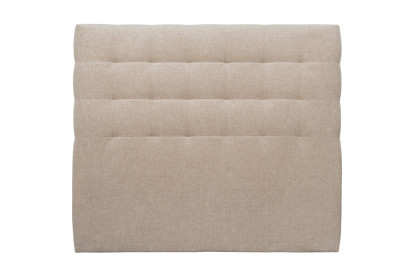 Tête de lit 180 cm Capitonnée - Tissu Toile Natté Beige Brun