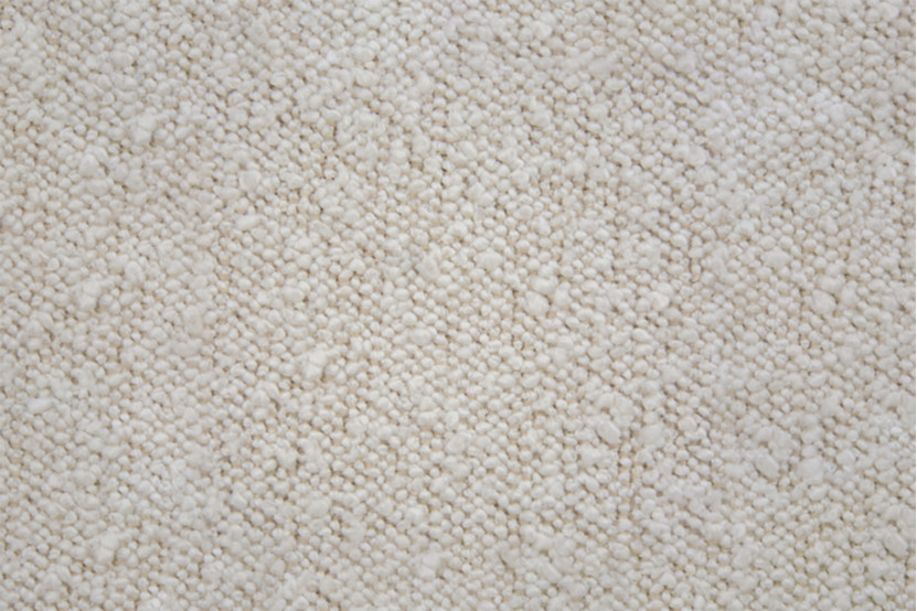 Tête de lit 135 cm Tapissée - Tissu Bouclette Beige Clair