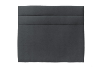 Tête de lit 160 cm Lignes - Tissu Velours Gris Anthracite
