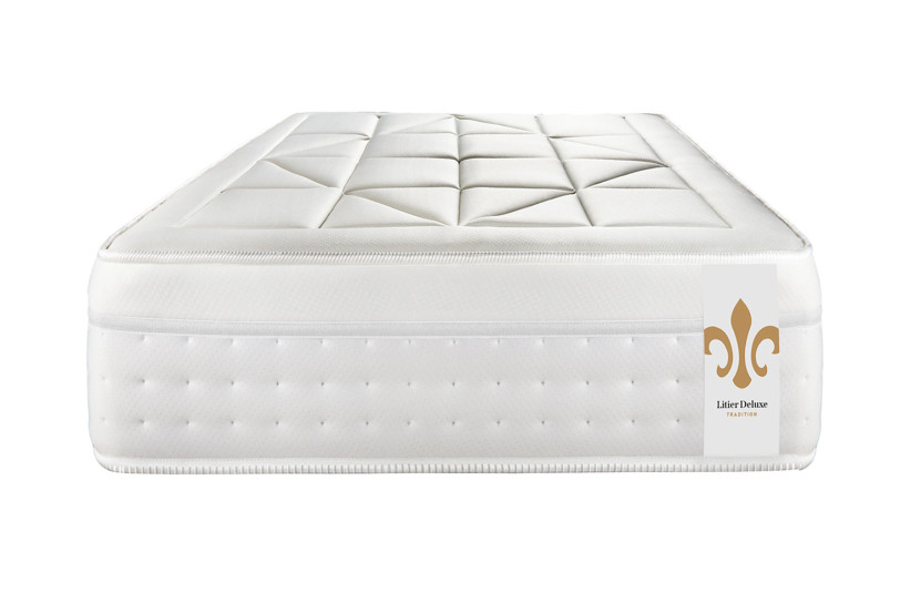 Ensemble Matelas Sommier 90x200 cm - Sommier Gris (en kit) - Vingt-Huit