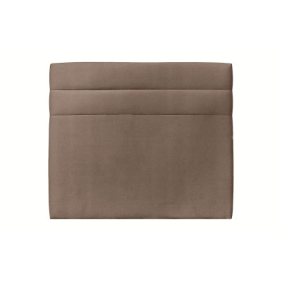 Tête de lit 140 cm Lignes - Tissu Velours Taupe
