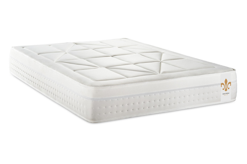 Ensemble Matelas Sommier 140x190 cm - Sommier Gris (déjà monté) - Vingt-Huit