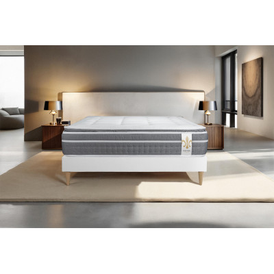 Matelas 140x190 cm Ressorts ensachés et Mémoire de forme - Trente PLUS