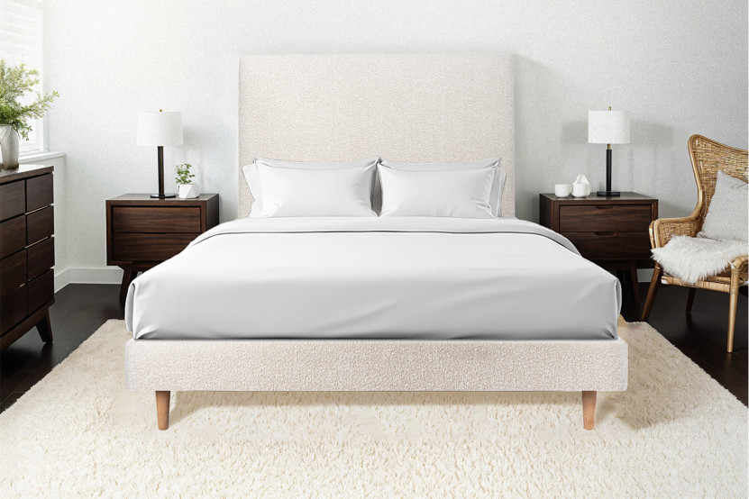 Sommier Tapissier 140x200 cm - H29 cm - Bouclette - Beige clair