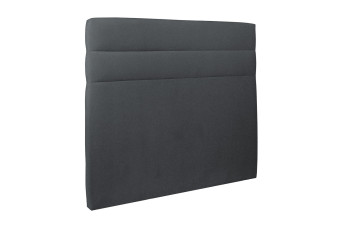 Tête de lit 200 cm Lignes - Tissu Velours Gris Anthracite