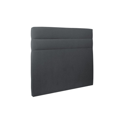 Tête de lit 200 cm Lignes - Tissu Velours Gris Anthracite