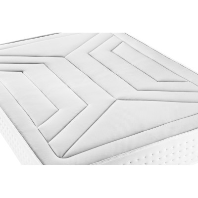 Ensemble Matelas Sommier 160x200 cm - 2 Sommiers Gris - Vingt-Quatre