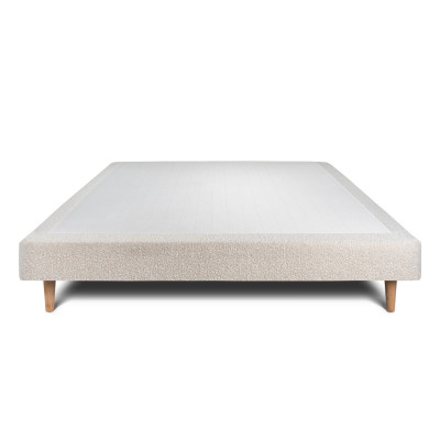 Sommier Tapissier 160x200 cm - H29 cm - Bouclette - Beige clair