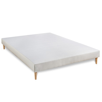 Ensemble Matelas Sommier 140x200 cm - Sommier Blanc (déjà monté) - Vingt-Six