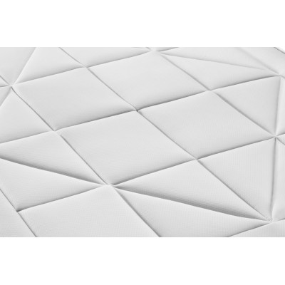 Ensemble Matelas Sommier 90x200 cm - Sommier Blanc (déjà monté) - Vingt-Huit
