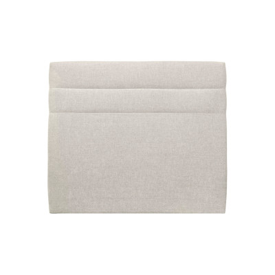 Tête de lit 180 cm Lignes - Tissu Toile Natté Beige Clair