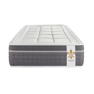 Ensemble Matelas Sommier 90x190 cm - Sommier Blanc (en kit) - Trente
