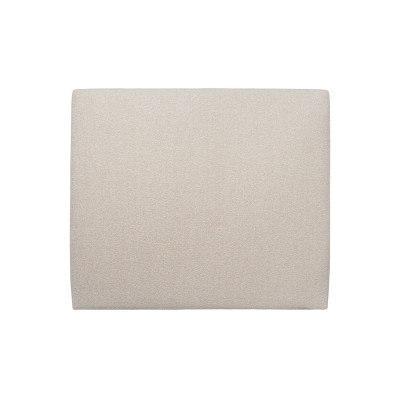 Tête de lit 135 cm Tapissée - Tissu Bouclette Beige Clair