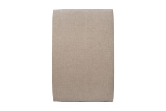 Tête de lit 90 cm Tapissée - Tissu Toile Natté Beige Brun