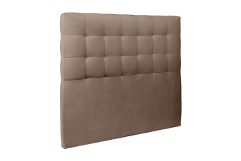 Tête de lit 160 cm Capitonnée - Tissu Velours Taupe