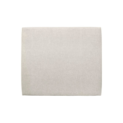 Tête de lit 135 cm Tapissée - Tissu Toile Natté Beige Clair