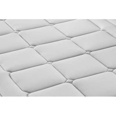 Ensemble Matelas Sommier 90x200 cm - Sommier Gris (déjà monté) - Trente