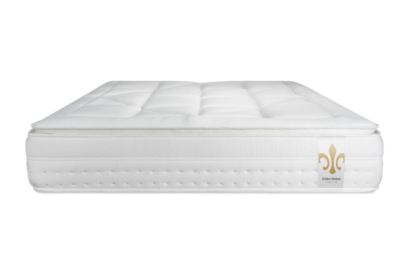Ensemble Matelas Sommier 180x200 cm - 2 Sommiers Gris - Vingt-Huit PLUS