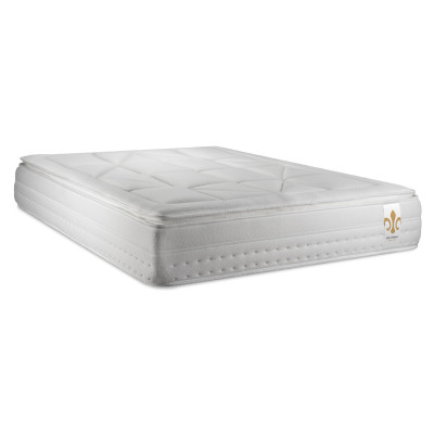 Pack lit complet 140x190 cm - Matelas + Sommier Gris (en kit) + 2 oreillers + Couette - Vingt-Huit PLUS