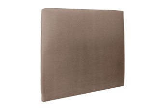 Tête de lit 160 cm Tapissée - Tissu Velours Taupe