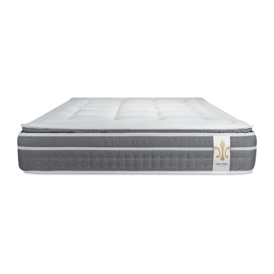 Pack lit complet 200x200 cm - Matelas + 2 Sommiers Blancs + 2 oreillers + Couette - Trente PLUS