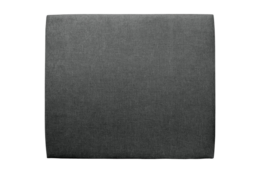 Tête de lit 140 cm Tapissée - Tissu Toile Natté Gris Anthracite