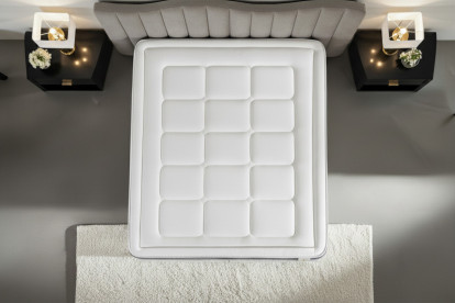 Matelas 90x190 cm Ressorts ensachés et Mémoire de forme - Trente