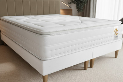 Matelas 160x200 cm Ressorts ensachés et Mémoire de forme - Vingt-Huit PLUS