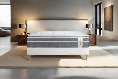 Matelas 90x190 cm Ressorts ensachés et Mémoire de forme - Trente PLUS