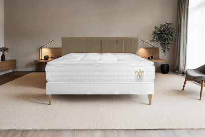 Matelas 90x190 cm Ressorts ensachés et Mémoire de forme - Vingt-Huit PLUS